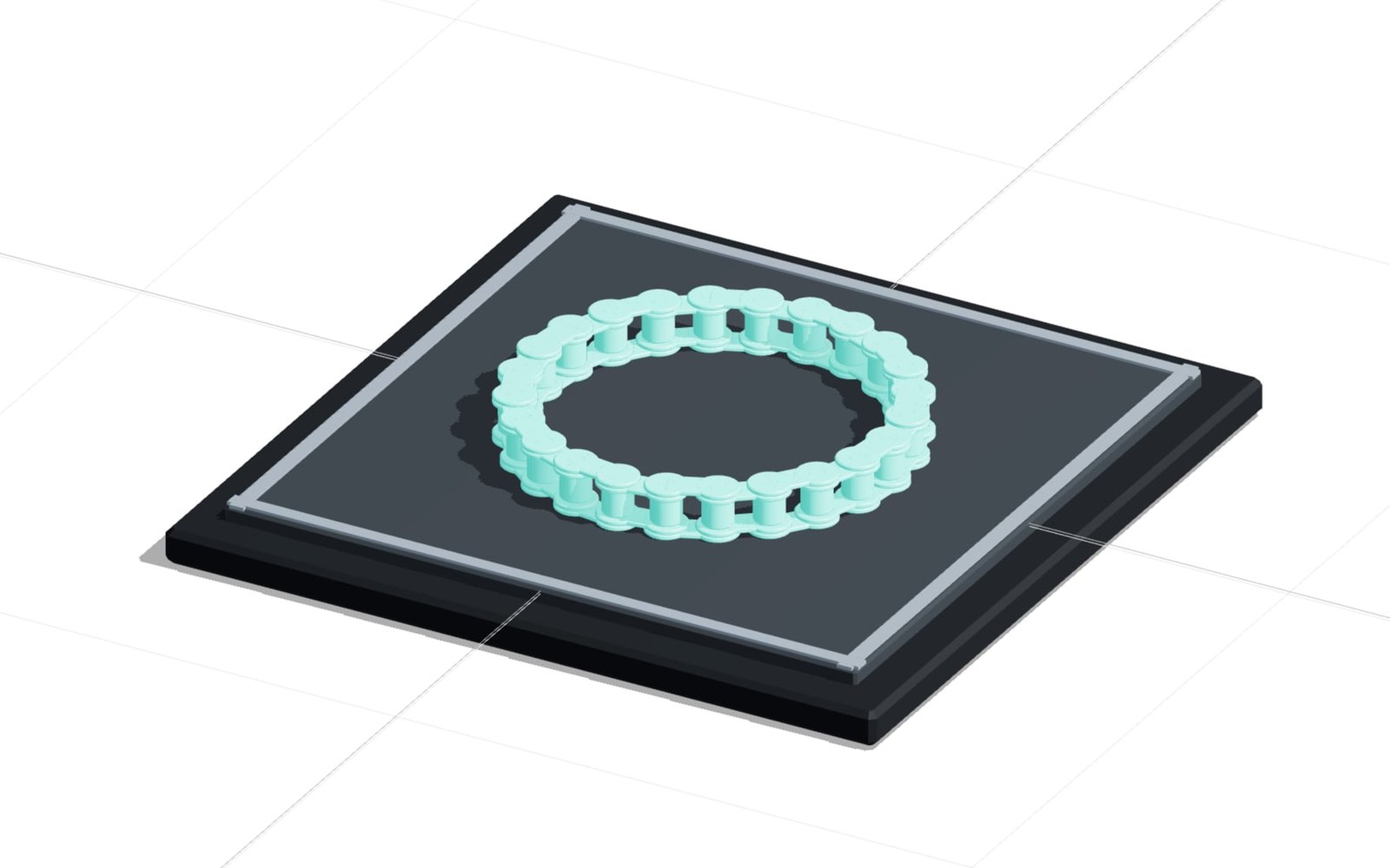 Closed chain loop centred on the 220 mm build plate
